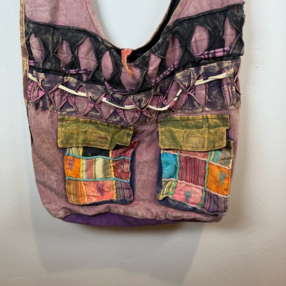 Patchwork Purse Fabric Bohemian Bag - Picture 2 of 16